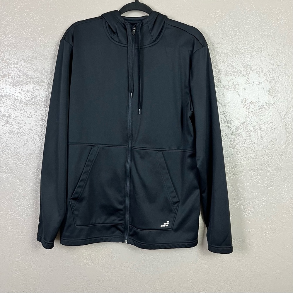 BCG Men full‎ zip Black Athletic hoodie size M